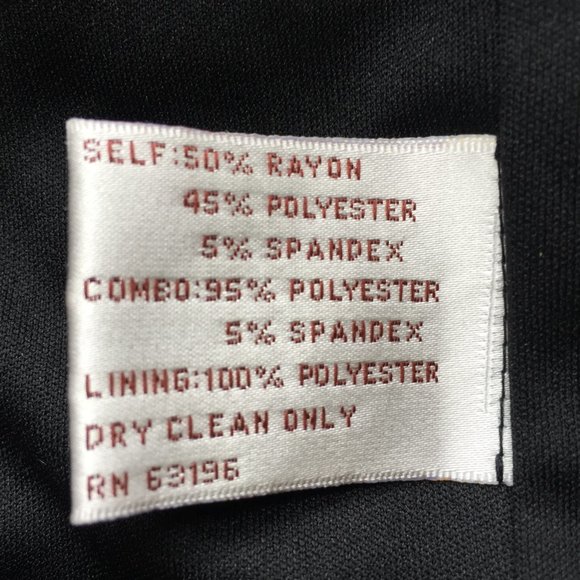 Suzi Chin for Maggy Boutique Black and Cream Striped Dress Size 8 - Picture 5 of 6